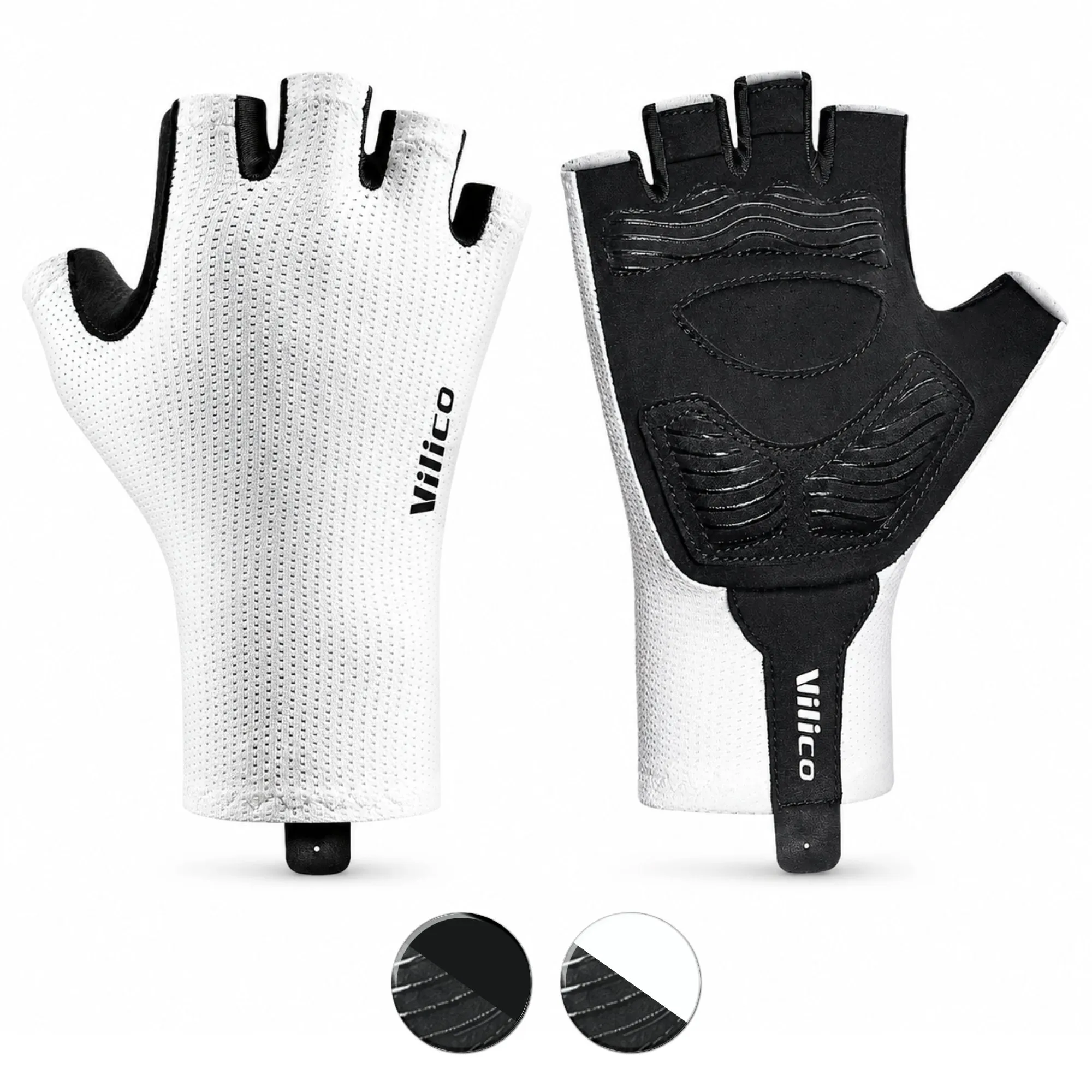 LUVA DE CICLISMO AERO MEIO DEDO MESH A0106 - Imagem 3