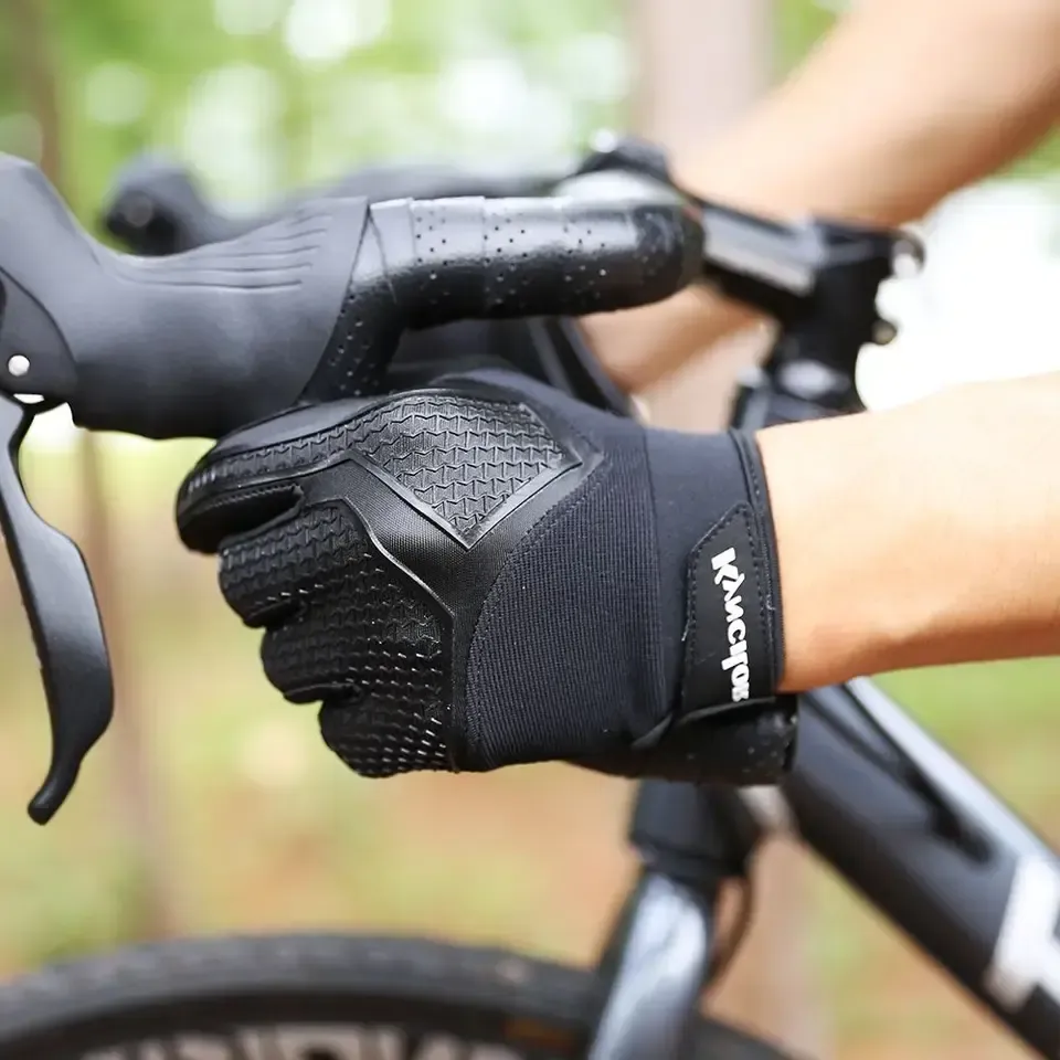 LUVA DE CICLISMO DEDO LONGO GEL COM TOUCHSCREEN A0029 - Imagem 2