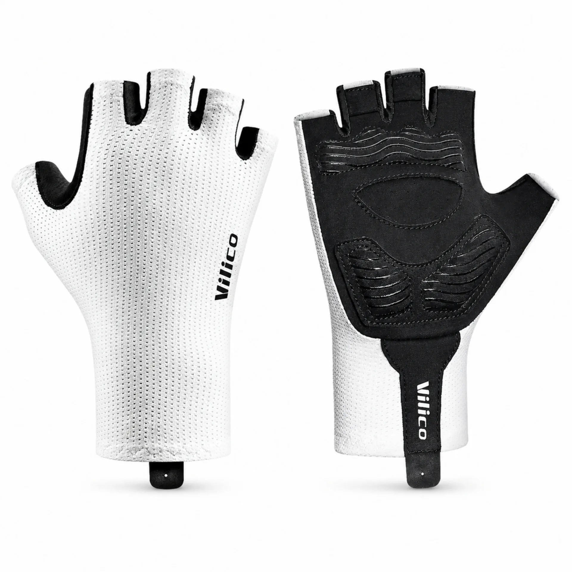 Luva de Ciclismo Aero Meio Dedo Mesh e Grip Silicone A0106