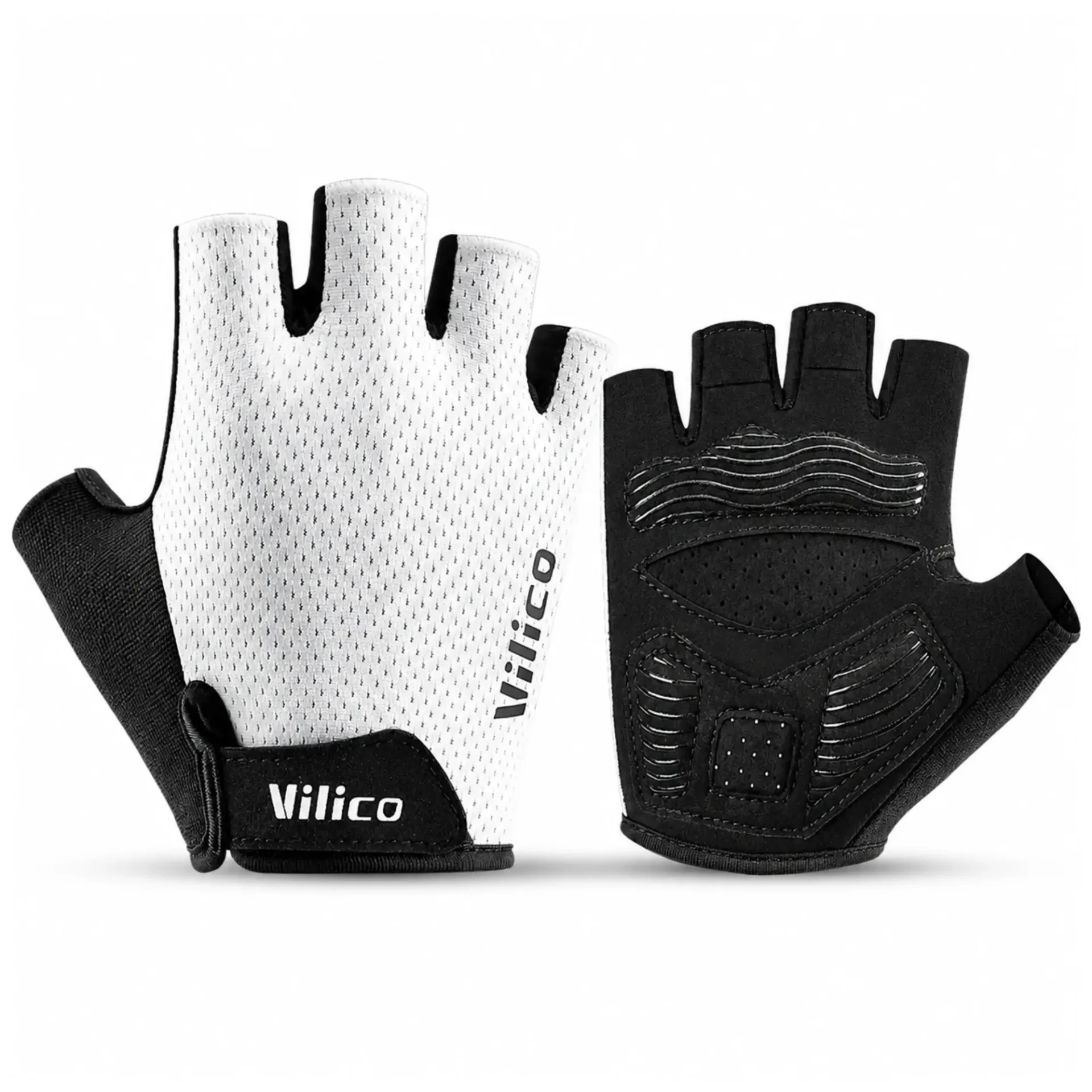 LUVA DE CICLISMO MEIO DEDO MESH GRIP SILICONE A0151